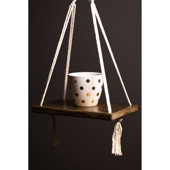 Macrame Shelf|Boho Wall Hanging Shelf|Handmade Home Decor|Boho Room Decor(ID 529 - Picture 4 of 6